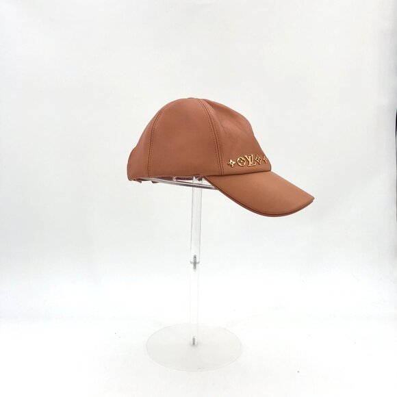 Louis Vuitton Brown Sheepskin Baseball Cap With Gold Logo Made In Italy - Picture 1 of 9
